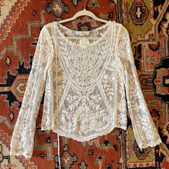 Rewind Tops - Sheer Rewind Lace top